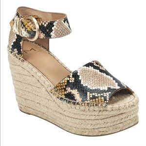 Marc Fisher Alida Espadrille Platform Sandal Sz 10